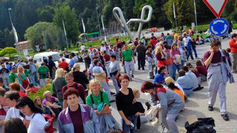 Delavci ne izključujejo možnosti ponovnih protestov in stavke pred Gorenjem.