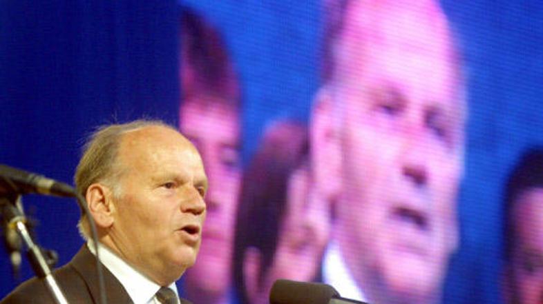 Jože Pučnik, predsednik Demosa (Foto: BOBO)