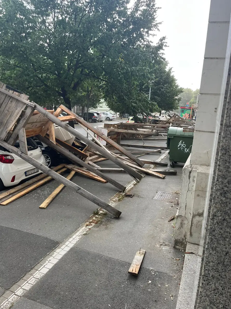 Posledice neurja v Osijeku