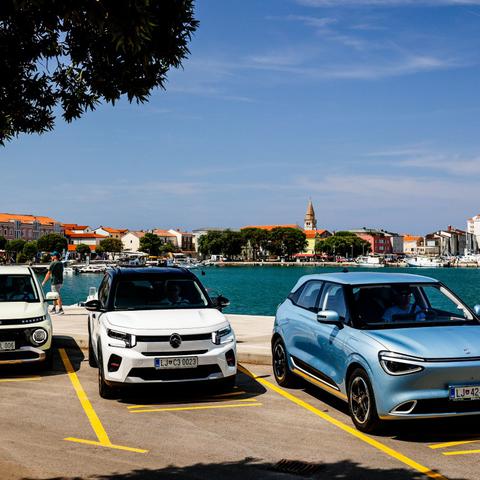 Test dosega z malimi električnimi avti ë-C3, box in inster