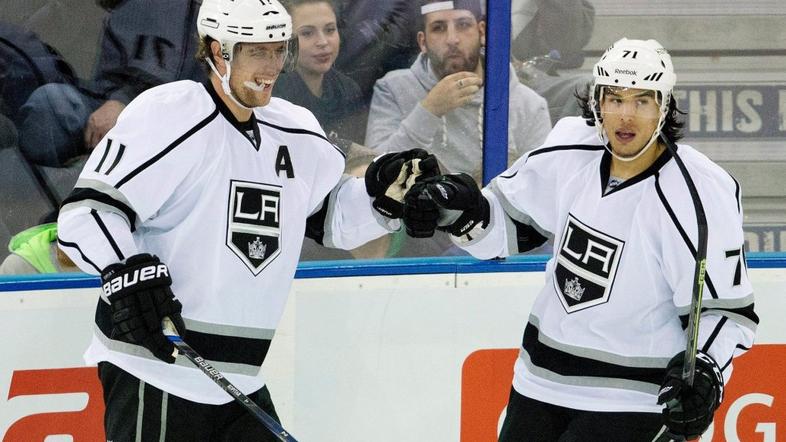 Anže Kopitar in Jordan Nolan