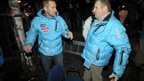 Tomaž Lovše (desno) jure košir