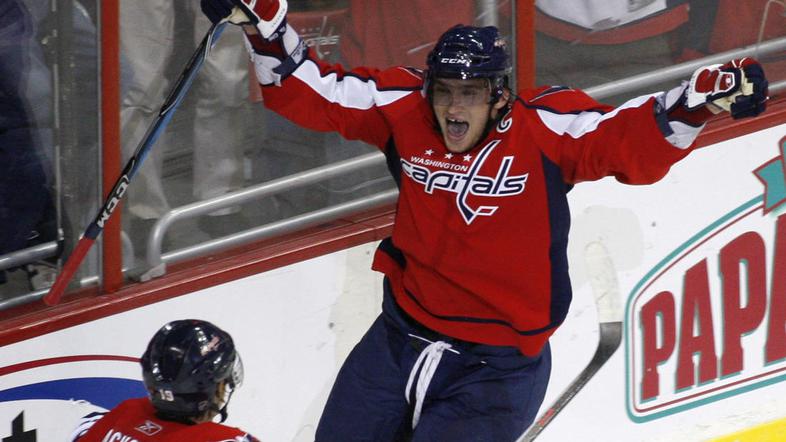 Ovečkin je za zmago zadel 31 sekund pred koncem podaljška. (Foto: Reuters)