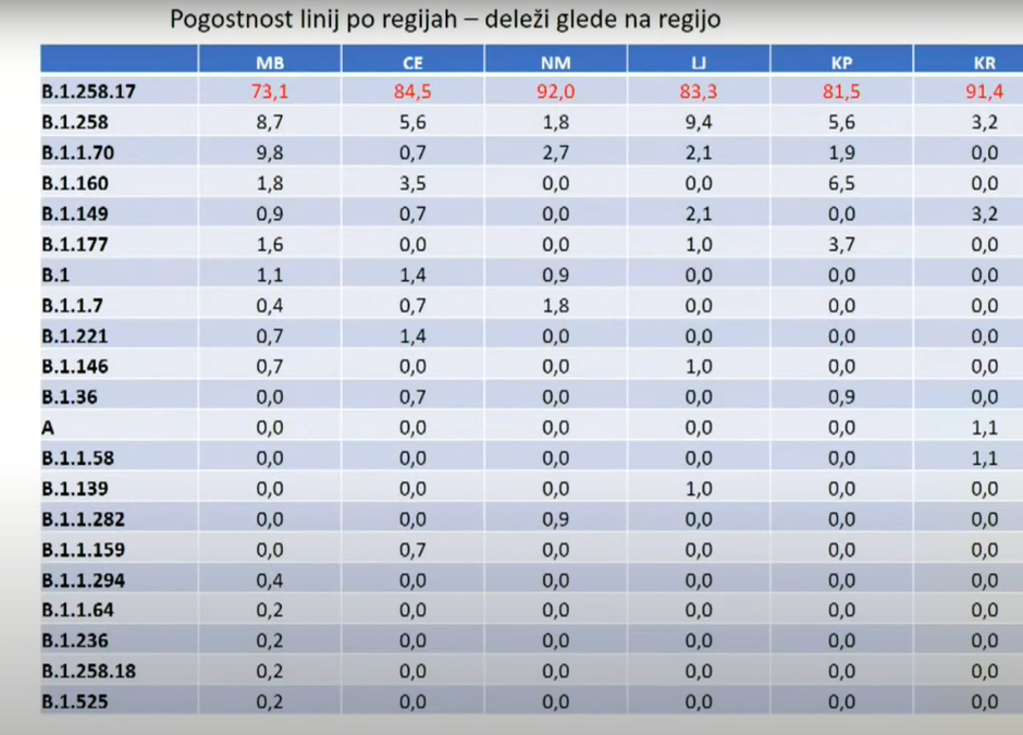 različice | Avtor: zajem zaslona