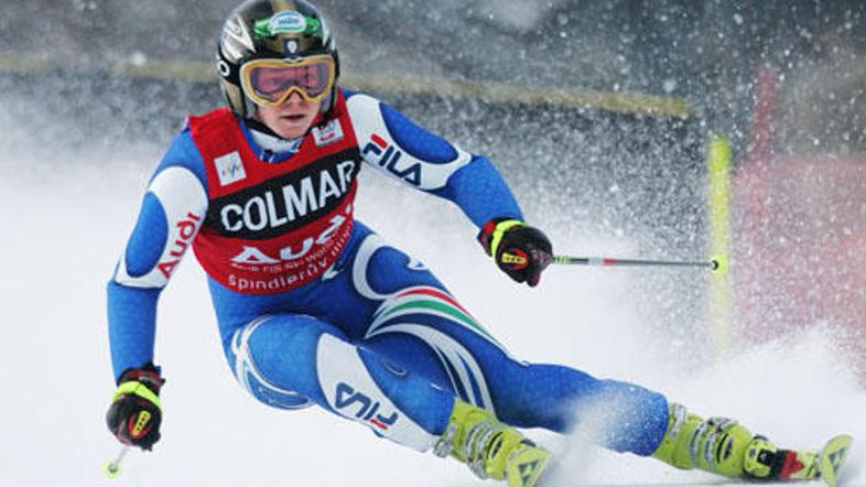 Denise Karbon je v veleslalomu zmagala že četrtič zapored.