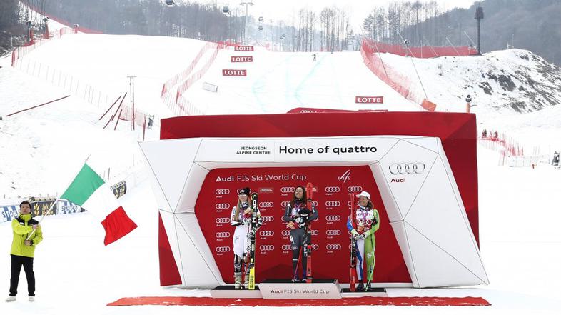 Vonn Goggia Štuhec superveleslalom Jeongseon