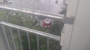 Manjši požar na Celovški