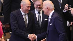 Janez Janša in Joe Biden