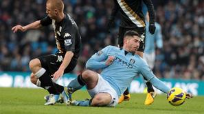 Sidwell Javi Garcia Manchester City Fulham Premier League Anglija liga prvenstvo