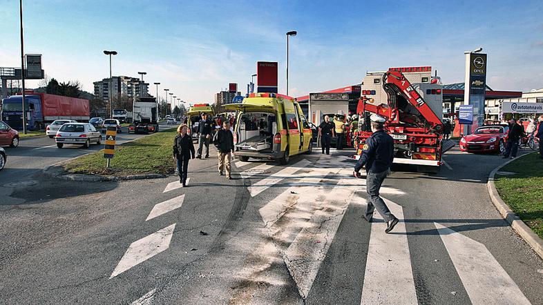 prometna nesreča celovška Ljubljana