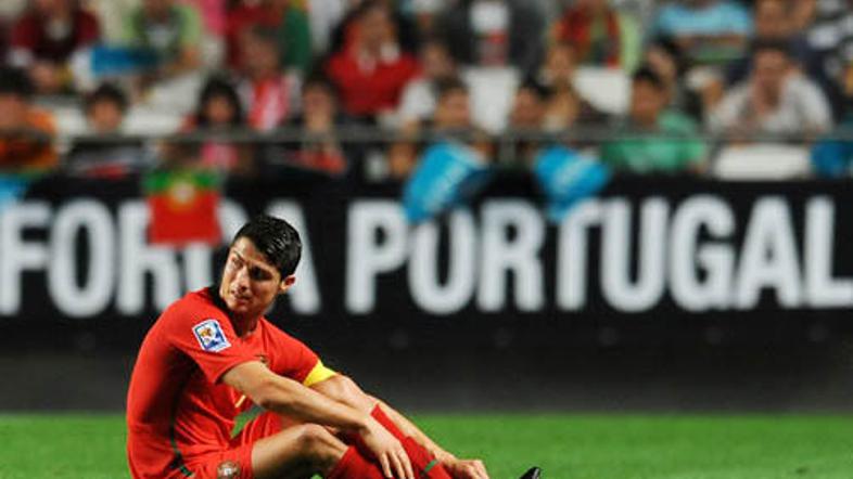 Portugalci bodo v dodatnih kvalifikacijah nastopili brez Ronalda. FOTO: AFP
