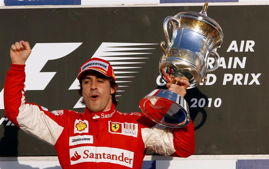 VN Bahrajna stopničke zmaga Alonso Ferrari 