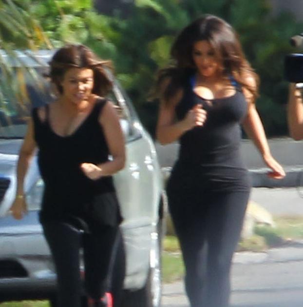 Kim in Kourtney Kardashian