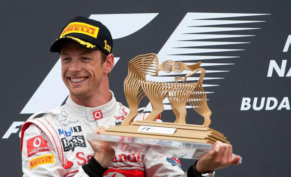 vn madžarske zmaga jenson button mclaren 2011