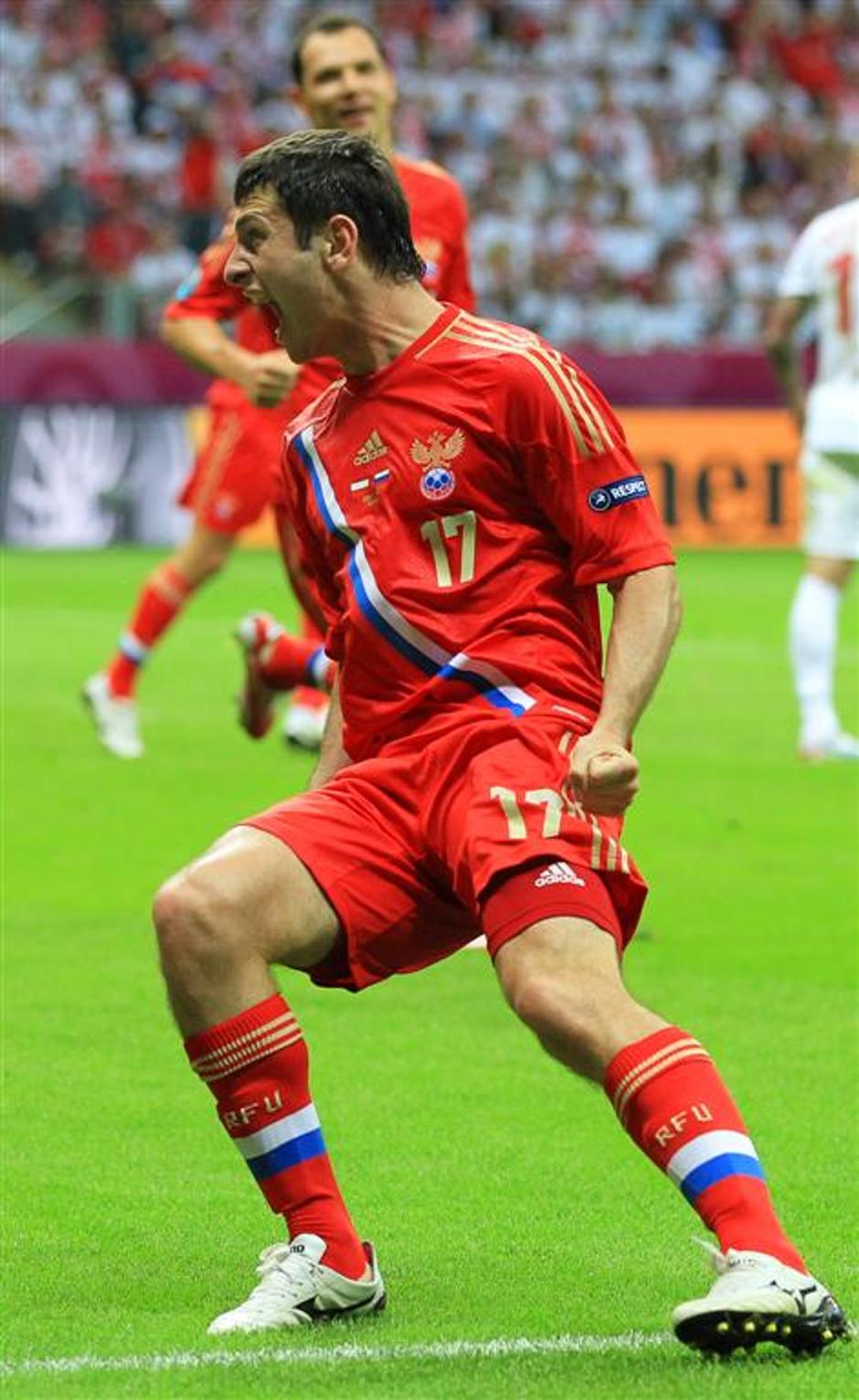 Dzagoev Poljska Rusija Euro 2012 Varšava | Avtor: EPA