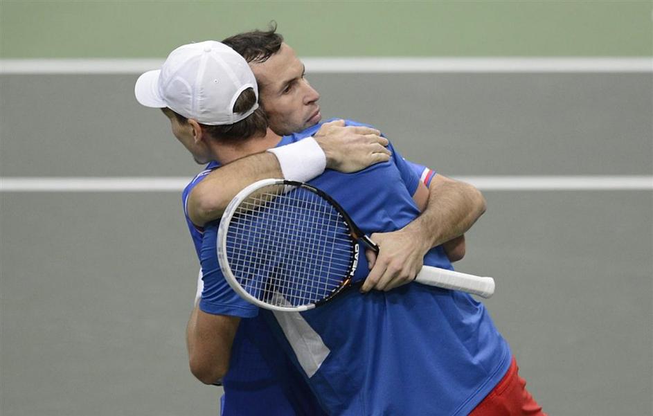 Berdych Štepanek Davisov pokal finale Češka Španija dvojice finale