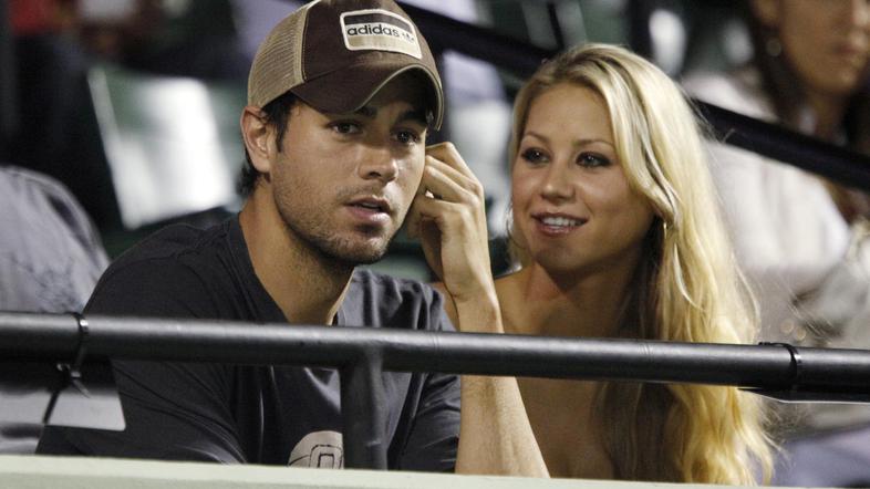Pevec Enrique Iglesias in tenisačica Anna Kournikova