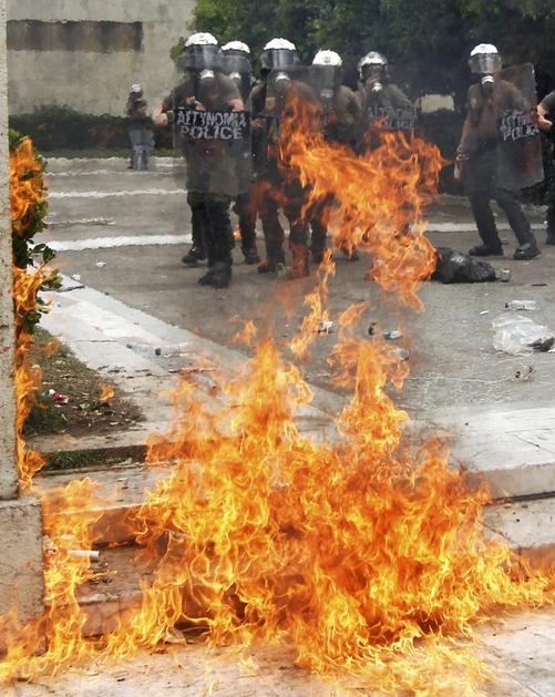 Protest v Grčiji