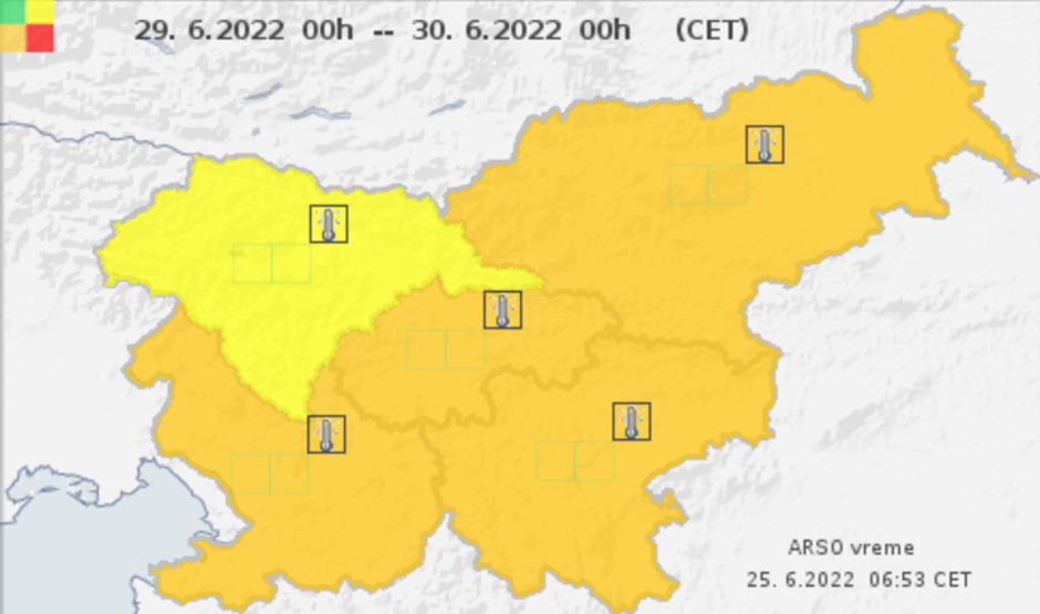 Arso oranžni alarm | Avtor: PrtSc