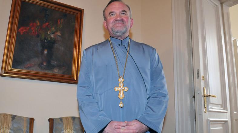 ljubljana 13.01.09, Faroh srbske pravoslavne cerkve Peran Boskovic, Foto: Dejan 