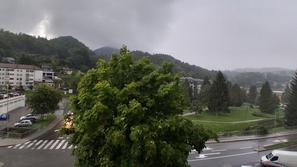 nevihta naliv dež Trbovlje