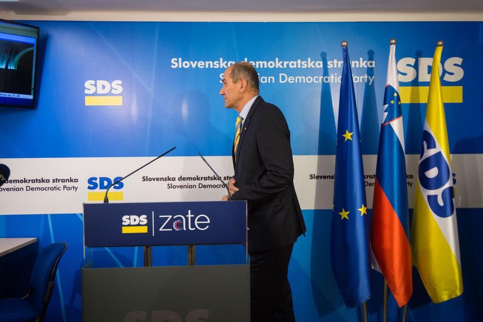 Štab Anžeta Logarja na stranki SDS. | Avtor: Anže Petkovšek