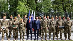 Proslava ob dnevu Slovenske vojske v Parku slovenske himne v Kranju 2024