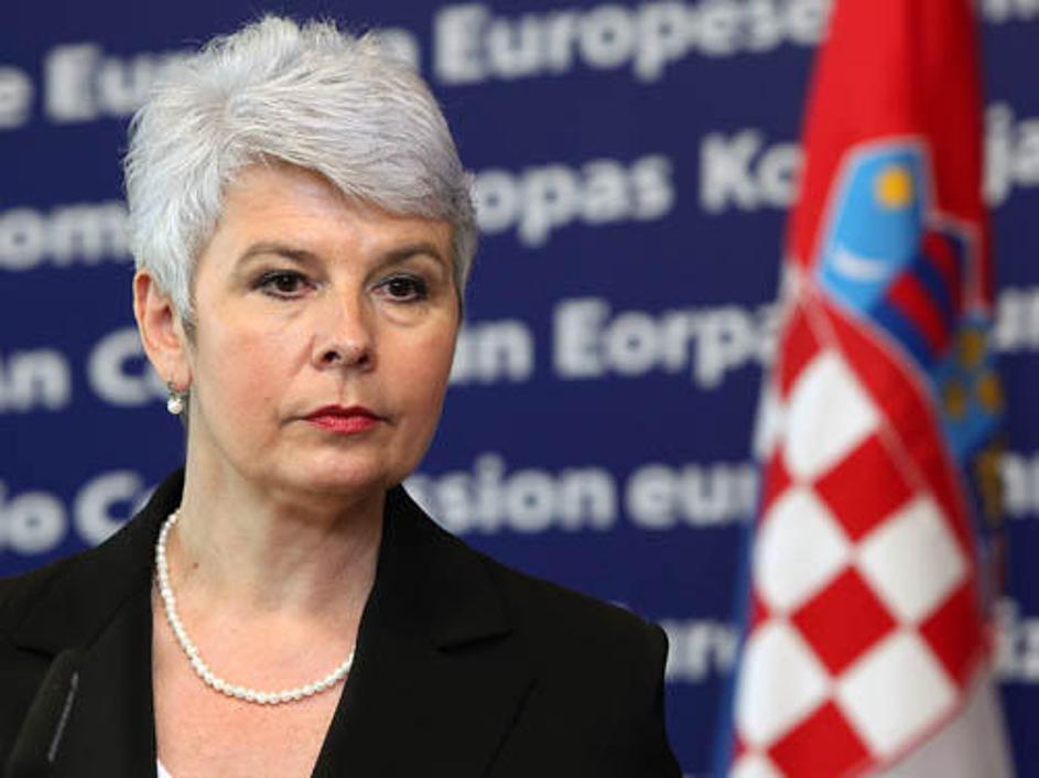 Hrvaška poslanka je preverjala, ali Kosorjeva zna slovenski jezik. (Foto: AFP)
