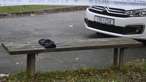 klop za policijskim trakom in policijski avto hrvaška policija