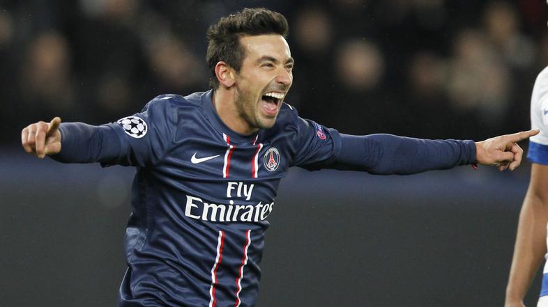 liga prvakov psg porto lavezzi