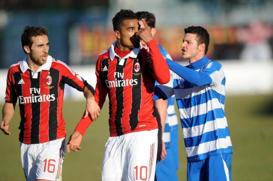 Boateng Pro Patria AC Milan prijateljska tekma rasizem incident škandal Flamini