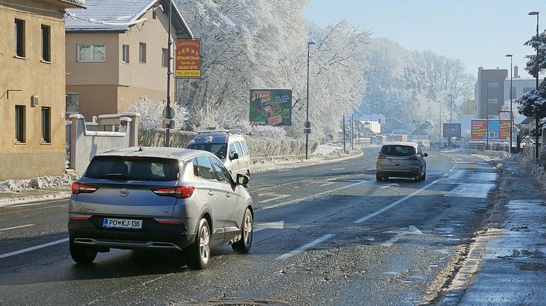 Ljubljana, zima, promet