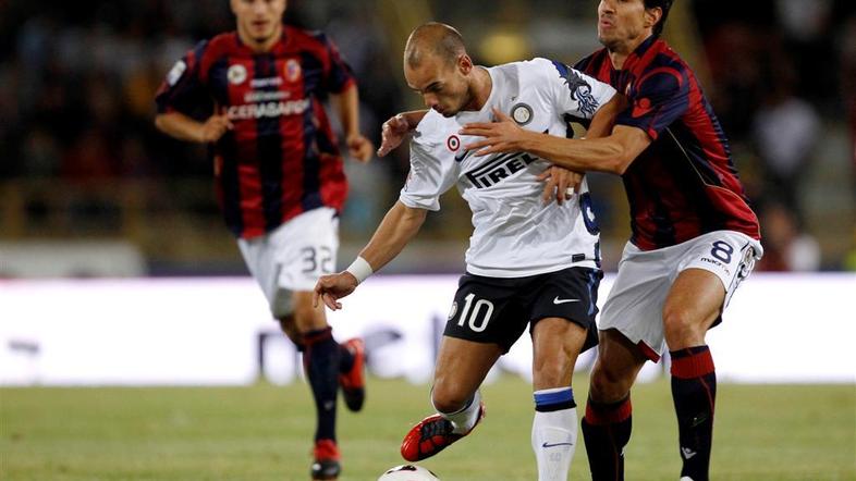 Wesley Sneijder Gyorgy Garics Federico Casarini