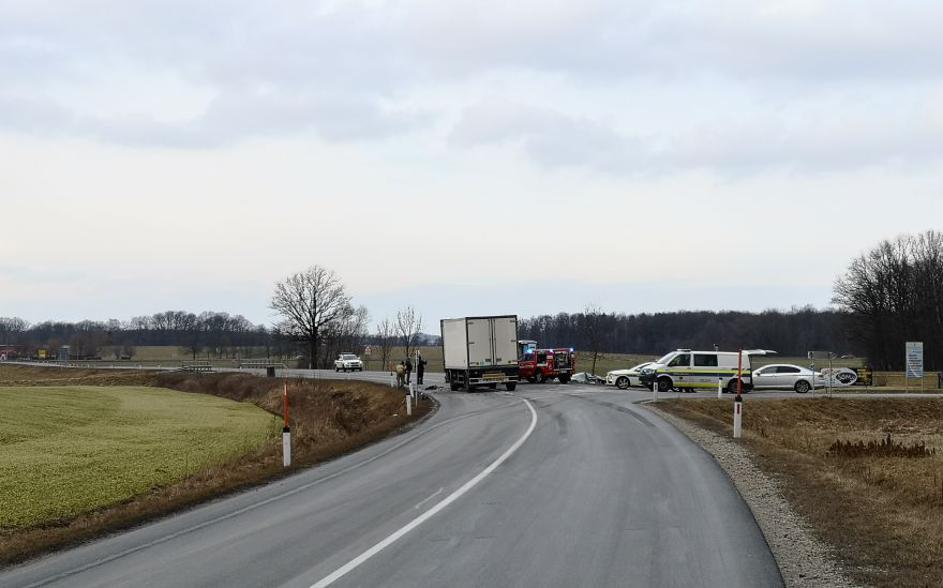 Prometna nesreča pri Sveti Trojici