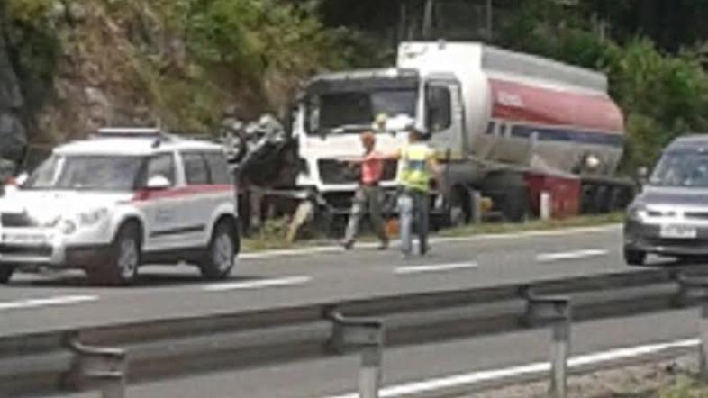 Nesreča na primorski avtocesti
