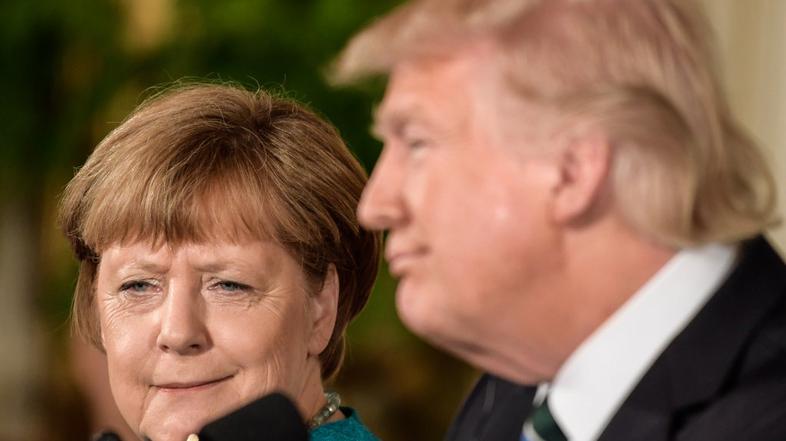 Angela Merkel in Donald Trump