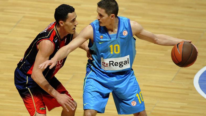 Jaka Lakovič in Erazem Lorbek čakata nasprotnika v finalu španske lige. (Foto: R