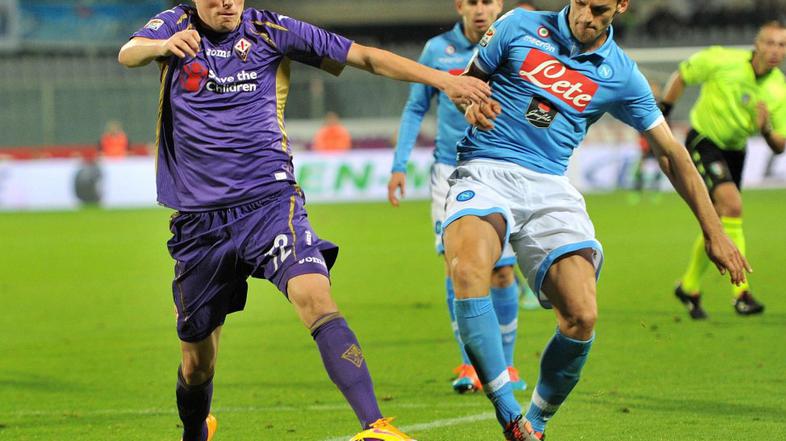 Josip Iličić Christian Maggio Fiorentina Napoli