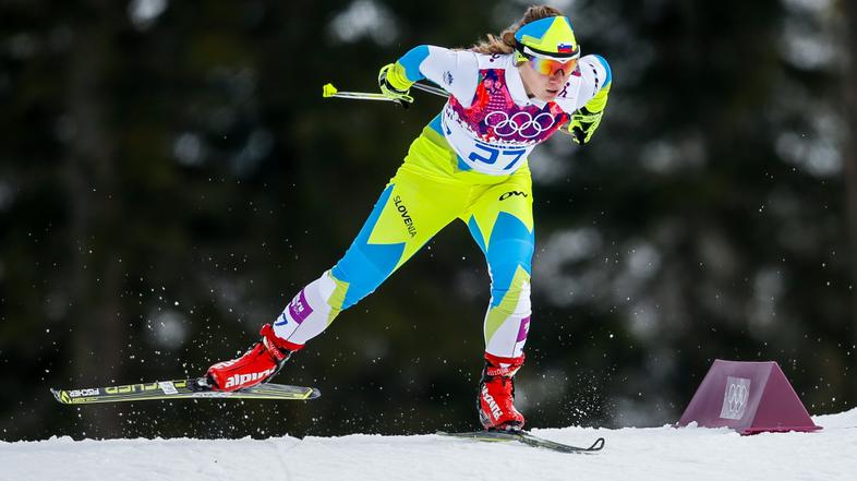 sport 12.02.14. Nika Razinger, smucarka tekacica, olimpijske igre Soci, VIR: STA