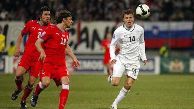 Zlatko Dedič je v prvem polčasu zapravil najlepšo priložnost Slovenije.