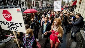 Protest prostitutk v Amsterdamu