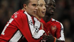 Robin van Persie, Samir Nasri, Emmanuel Eboue