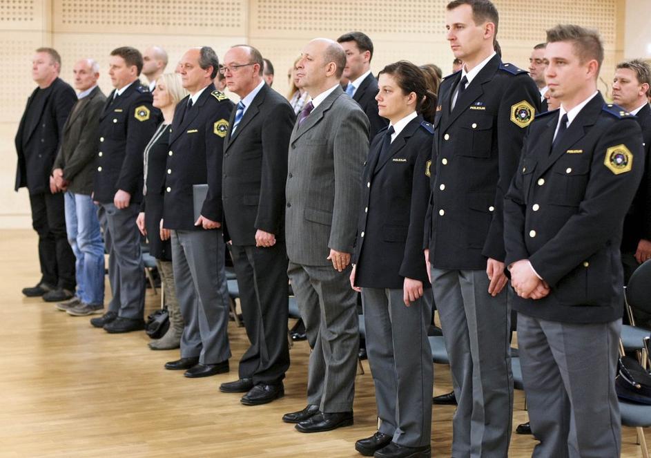 Podelitev medalj policije