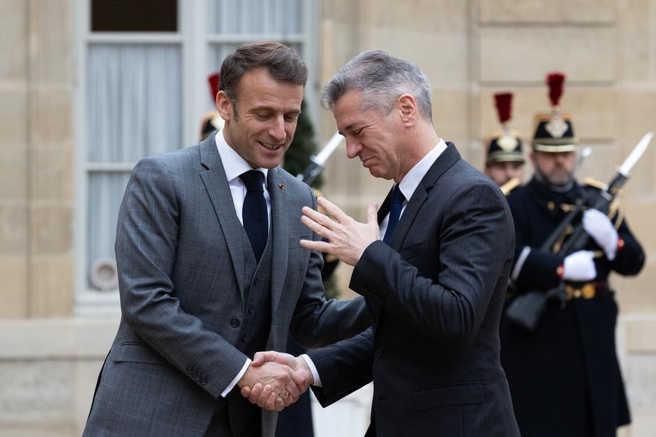 Robert Golob in Emanuel Macron | Avtor: Profimedia