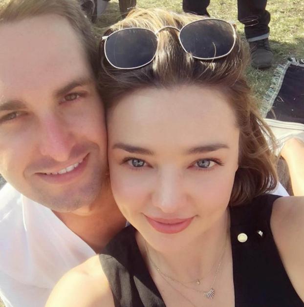 Evan Spiegel in Miranda Kerr