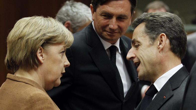 Boris Pahor, Nicolas Sarkozy, Angela Merkel