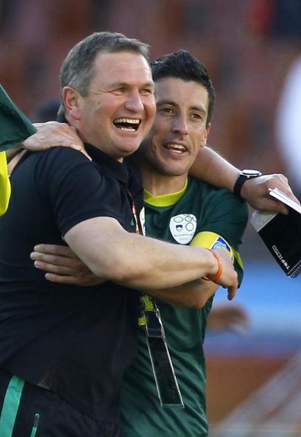 Kek je bil navdušen tudi nad predstavo mlajših reprezentantov. (Foto: Reuters)