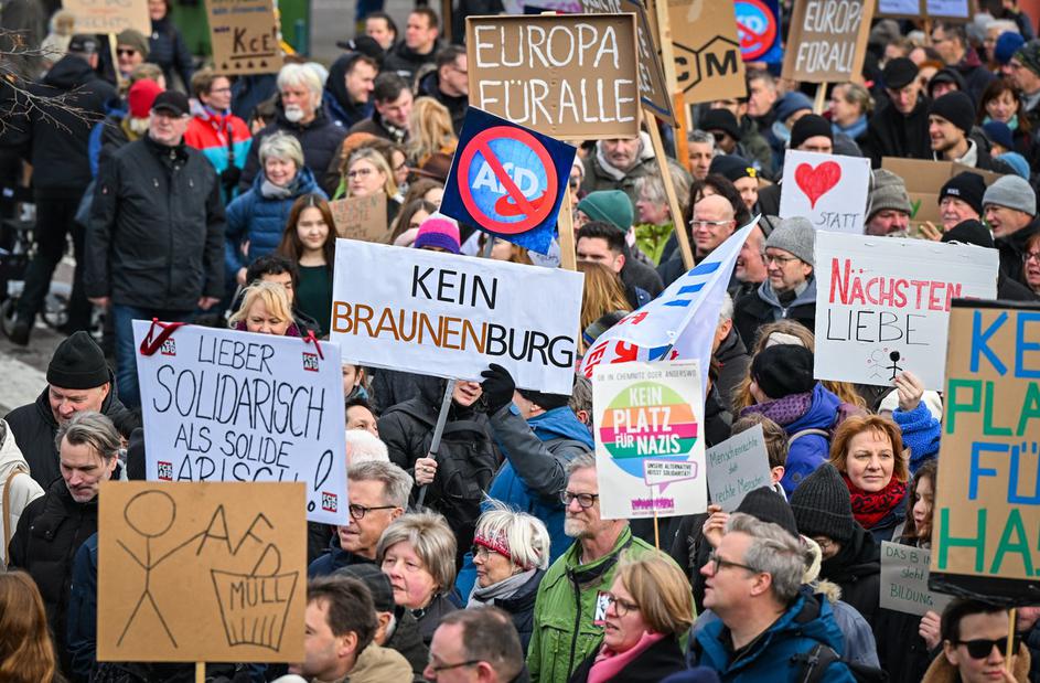 protesti proti skrajni desnici v Nemčiji