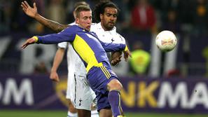 Berić Huddlestone Maribor Tottenham Evropska liga Ljudski vrt