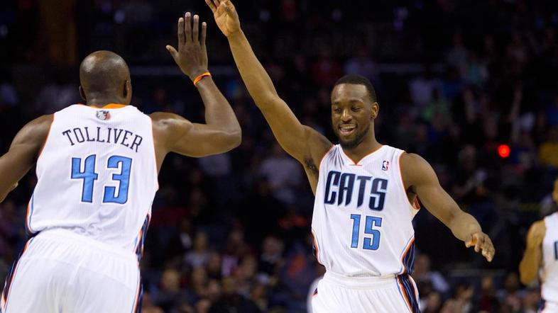 Kemba Walker Anthony Tolliver Charlotte Bobcats